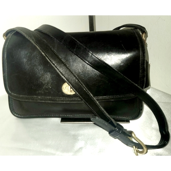 Coach Vintage Leather Crossbody Saddle Bag Made In The United States 🇺🇸 - Picture 1 of 10